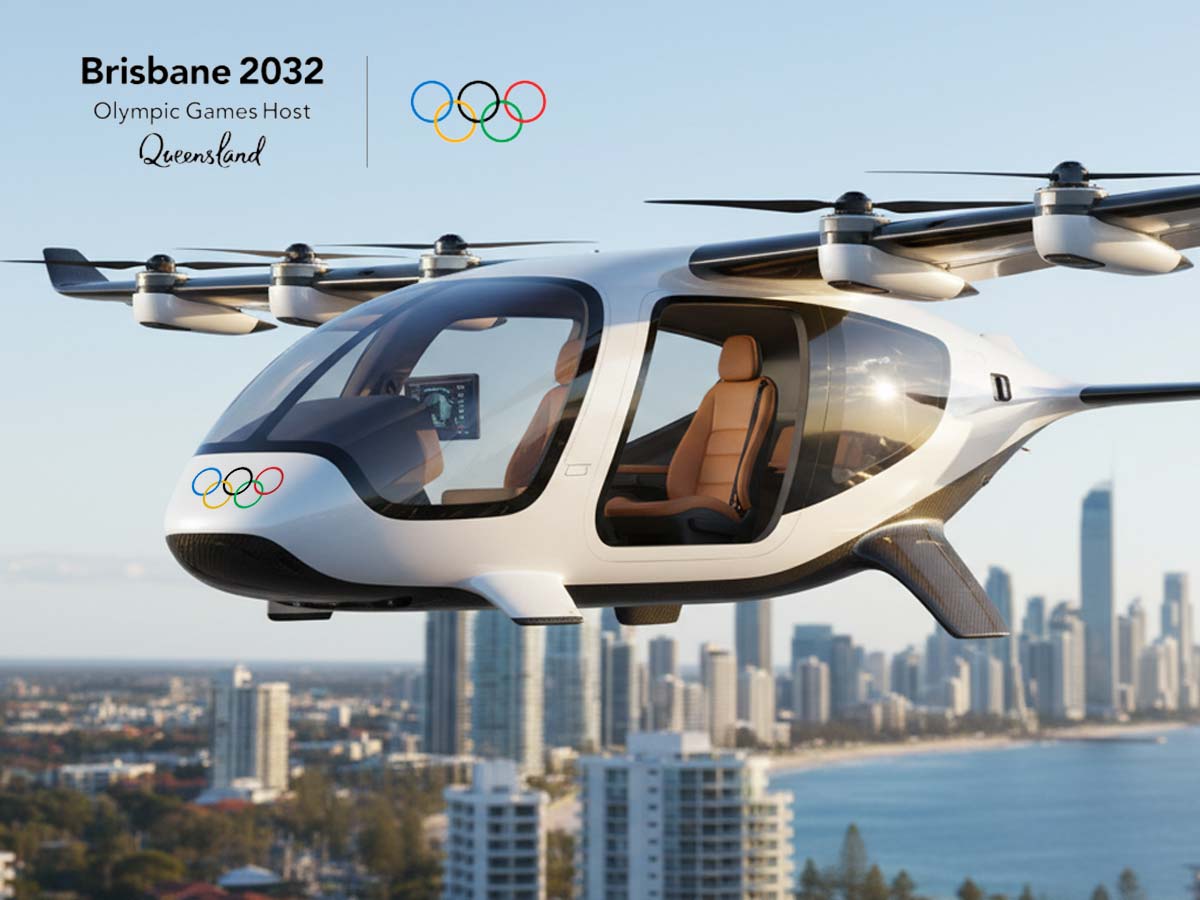 Concept map of Olympic transport routes between Brisbane and Gold Coast